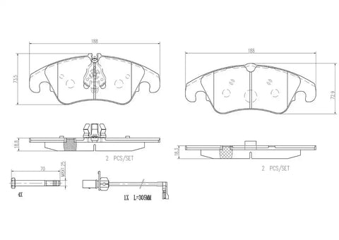DISC BRAKE PAD SET