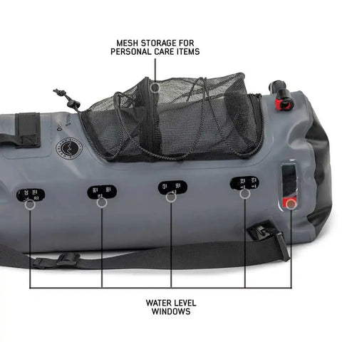 OVERLAND VCL 40300031 PORTABLE CAMP SHOWER 23 QT FOOT PU