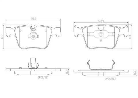 DISC BRAKE PAD SET