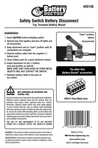 KNIFE SWITCH-TOP POST