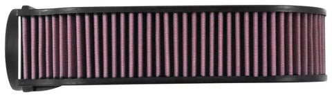 K&N E-0654 Replacement Air Filter Washable Red Cotton Gauze Oval 5 Inch Outside Diameter x 5-1/4 Inch Height