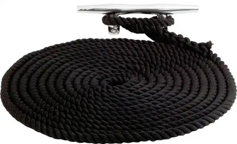 SEA DOG 301110020BK-1 TWISTED NYLON DOCK LINE 3/8' X