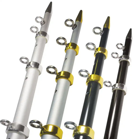 TACO METALS OT-0541VEL15-HD TELE-OUTRIGGER HD 1-1/2 SILVER/GO