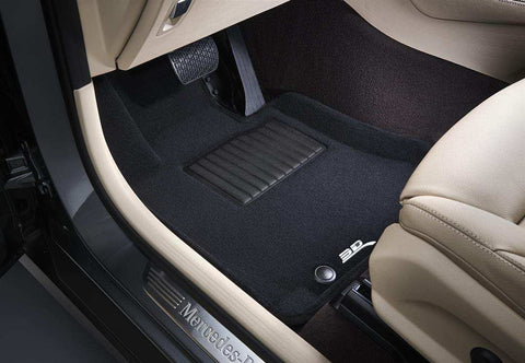 3D MATS/U-AC L1GM01804609 3D ELEGANT FLOOR MAT 2 ROW SET BLCK