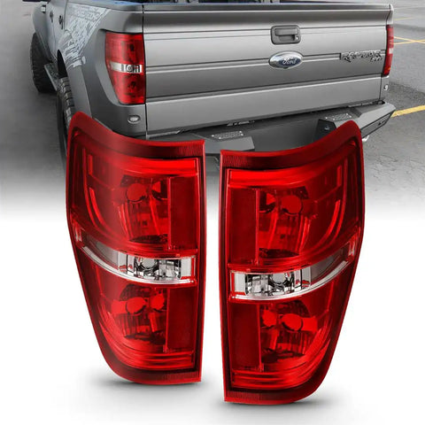 ANZO 311299 EURO TAILLIGHT RED/CLEAR (W/O BULB)