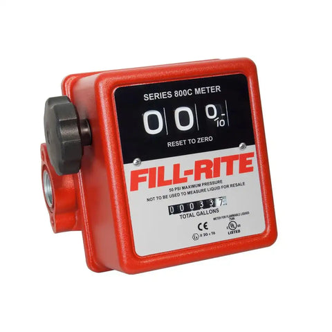 Fill-Rite 807C Flow Meter Use With Gasoline/ Diesel/ E15/ Kerosene/ B20 And Mineral