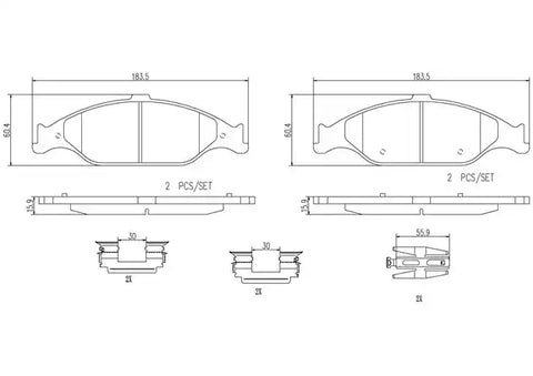 DISC BRAKE PAD SET