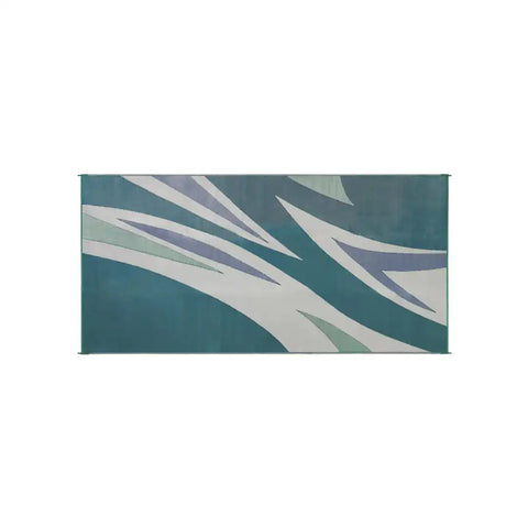 MAT SUMMER WAVES 8X20 GRN/BLUE