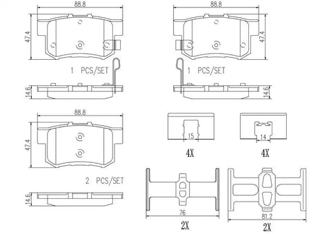 DISC BRAKE PAD SET