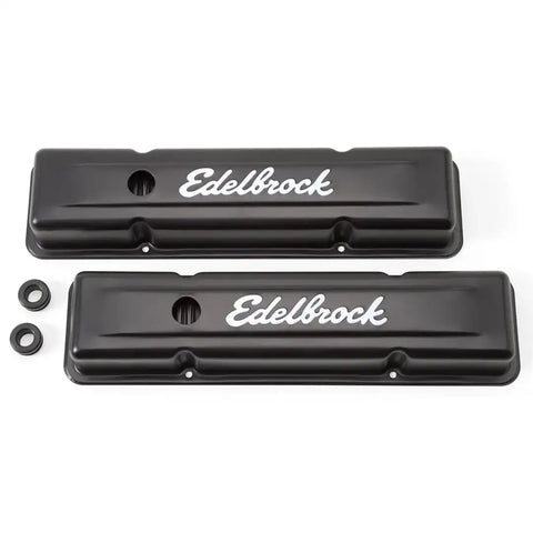 EDELBROCK 4443 VALVE COVER SB-CHEVY