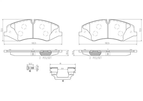DISC BRAKE PAD SET