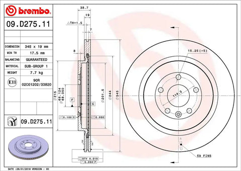 DISC BRAKE ROTOR