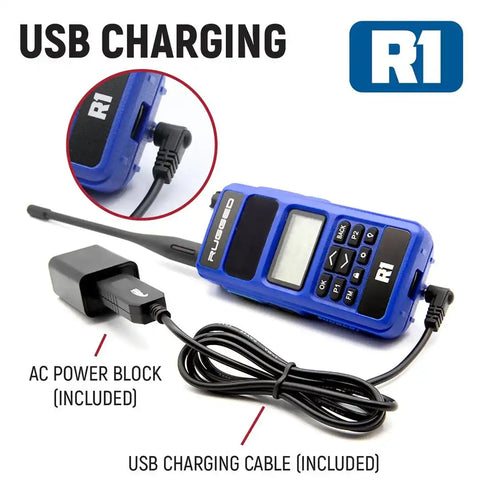 RUGGED RADIO R1 RUGGED R1 BUSINESS BAND HANDHELD RA