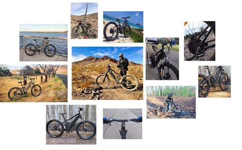 EUNORAUE Ebikes 07-18-01 Bicycle UHVO For Men/ Women Mountain/ Fishing Bicycle Pedal Assist Electric Bicycle