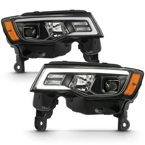 ANZO USA 111418 Headlight Assembly Halogen Bulb Projector Beam With Switchback Dayt