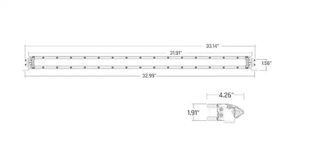 RIGID Industries 930414 - SR-Series 30in. SAE Driving Amber