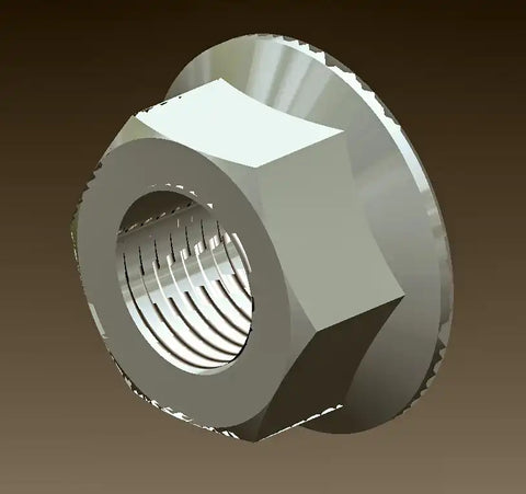 7/16-20 FLANGE LOCK NUTS PKG 14