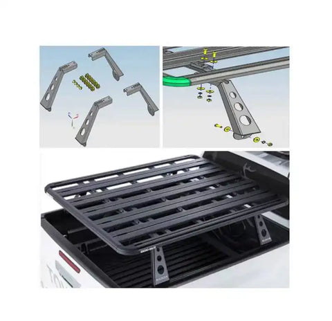 BLACK HORSE WHPB4 BLK SPIKE BED PLTFRM TRAY BKT