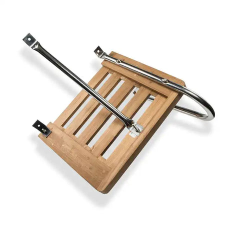 WHITECAP IND 60900 TEAK SWIM PLATFORM-OUTBOARD W/HARDW