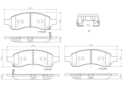 DISC BRAKE PAD SET