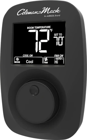 DIGITAL 12VDC WALL THERMOSTAT  BLAC
