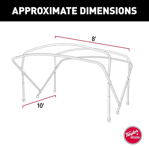 TAYLOR MADE 88154 8' X 10' X 1.25' ALUMINUM FRAME ONL