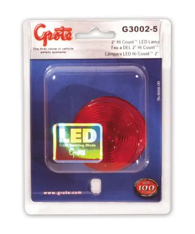 GROTE PERLUX G3002-5 CLR/MKR LAMP 2' RED HI