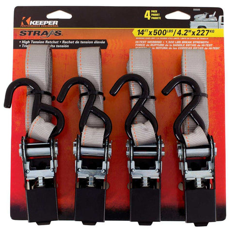 14'X500LB RATCHET 4 PACK
