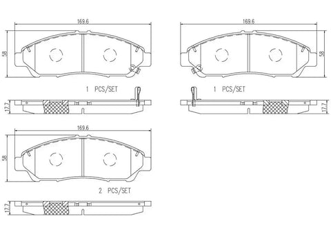 DISC BRAKE PAD SET