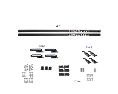 EXPOSED RACK 8-00-8673-BK SLD(2)48'BK+B040+Z176