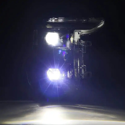 AlphaRex 880169 - 2021 2023 Ford F-150 Projector Headlights Alpha- Black