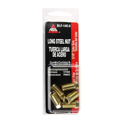 3/16'X 3/16'LG STEEL NUT