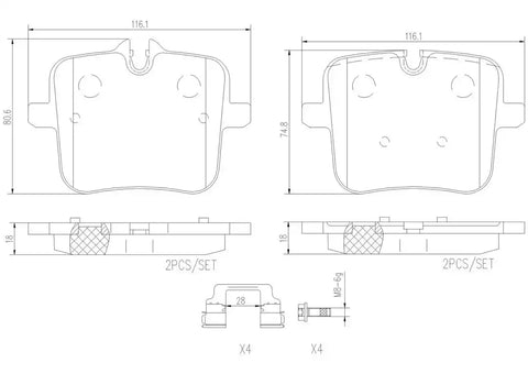 DISC BRAKE PAD SET