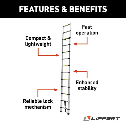 Lippert Components 2021097938 ON-THE-GO  LADDER - 12.5'