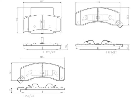 DISC BRAKE PAD SET