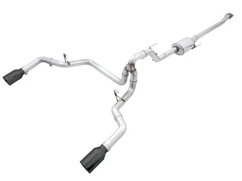 AWE 3015-33119 DUAL SPLT REAR FORD F150 5' CHROME