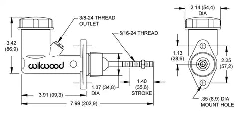 ALUMINUM MASTER CYLINDER