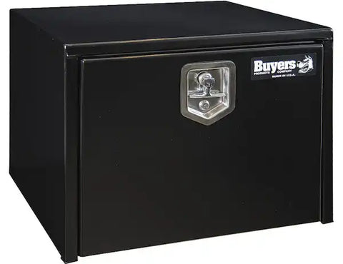 Buyers Products 1702300 Tool Box Underbody 1 Recessed Drop Door Smooth Gloss Bla
