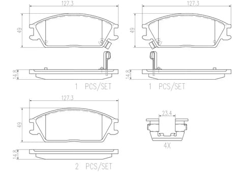 DISC BRAKE PAD SET