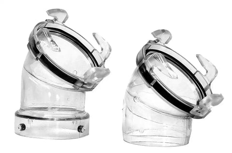 HOSE ADPATER 45  CLEAR