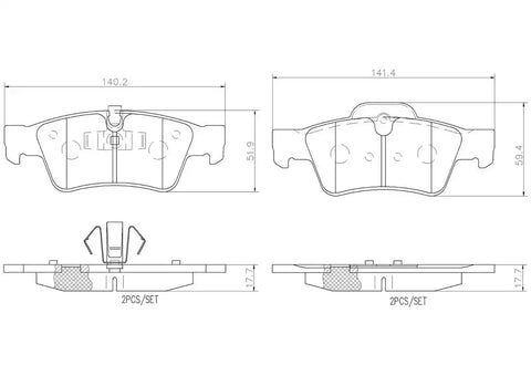 DISC BRAKE PAD SET