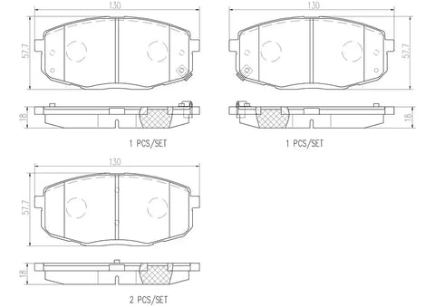 DISC BRAKE PAD SET