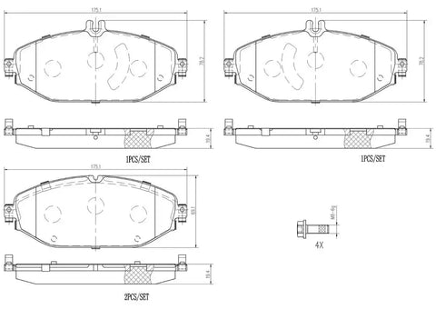 DISC BRAKE PAD SET