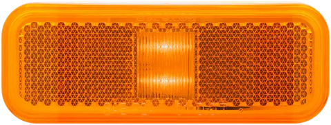 LED MARK;RECT;2 DIODE;TWO WIRE;AMBR