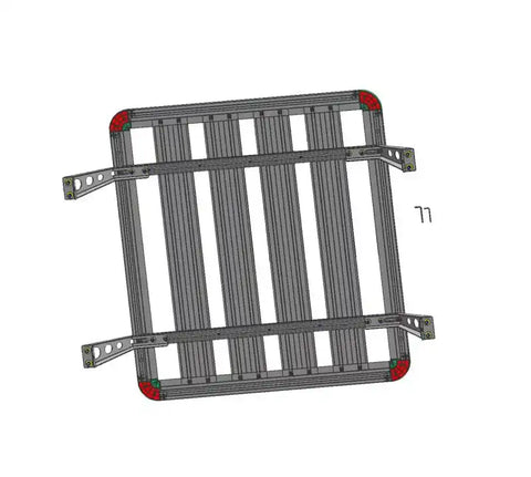 BLACK HORSE WHPB4 BLK SPIKE BED PLTFRM TRAY BKT