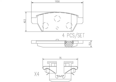 DISC BRAKE PAD SET