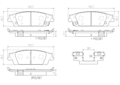 DISC BRAKE PAD SET