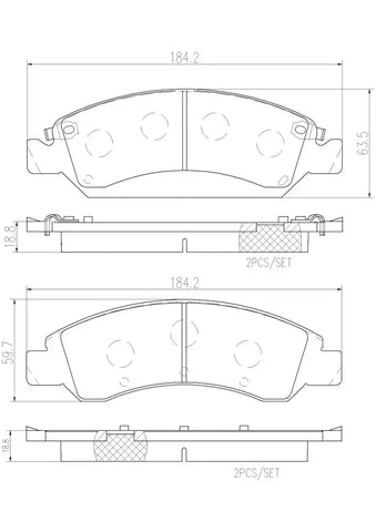 DISC BRAKE PAD SET