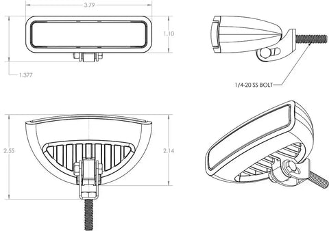 LUMITEC 101710 CAPRERA3 WHITE HOUSING SPECTRUM