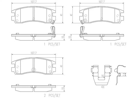 DISC BRAKE PAD SET